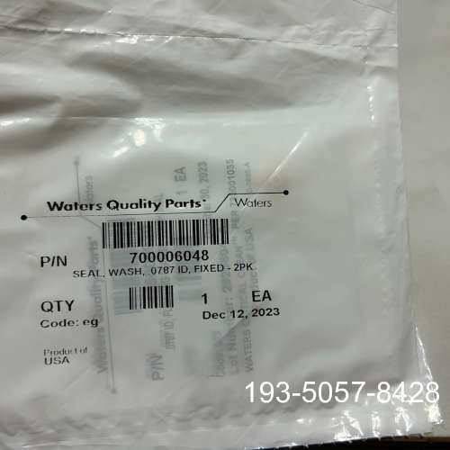 原装正品Waters沃特世I-Class/UPLC柱塞杆清洗密封圈7价格详谈