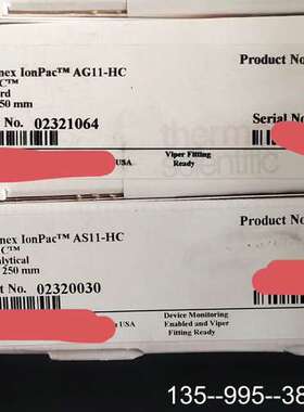 赛默飞阴离子色谱柱保护柱，货号052960+052962，规详谈