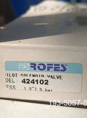 ROFES电磁阀 424102   详谈报价