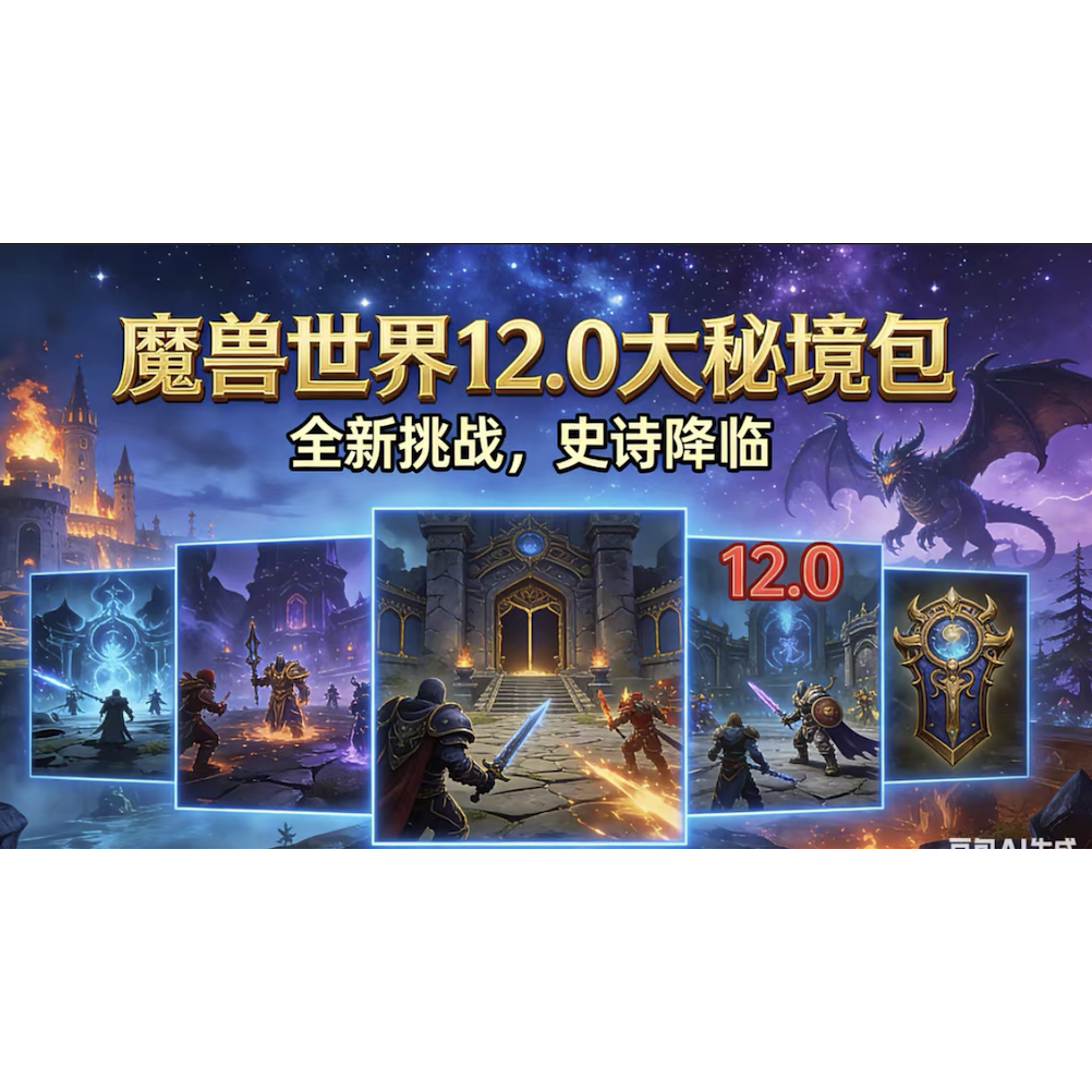 魔兽世界12.0正式服大米10层限时低保坐骑wow大秘境3000