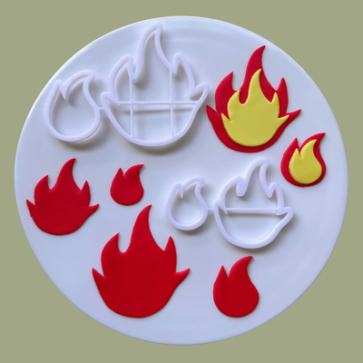 漫步兔火苗小火花翻糖切模我命由我不由天哪吒蛋糕烘焙DIY模具