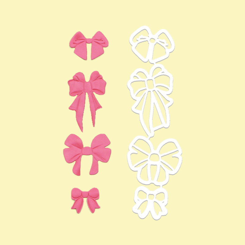 河马泥塘蝴蝶结套装翻糖切模