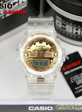 CASIO卡西欧G-SHOCK GA-835E-7AJR限定35周年冰川金系列全新现货