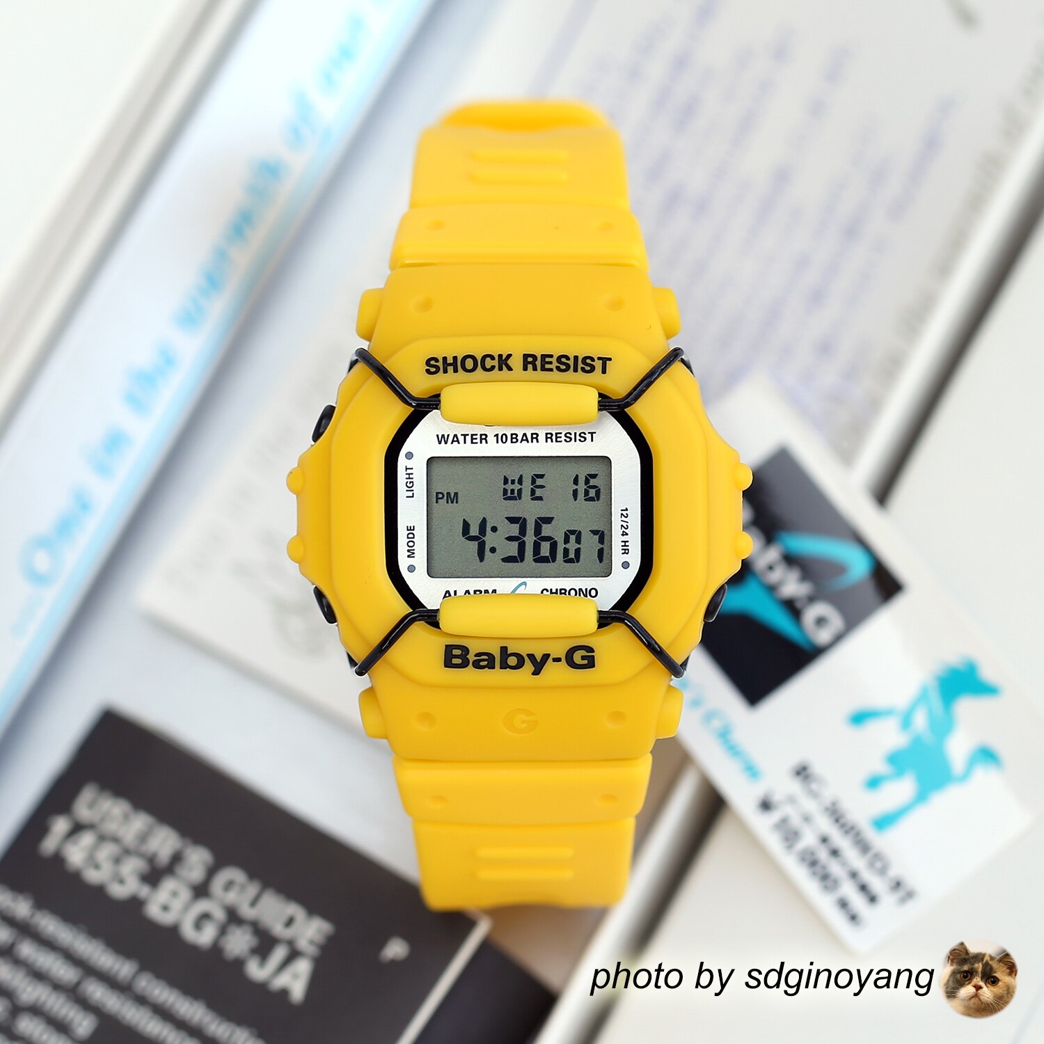 Baby-G女款女妖精限量黄色腕表