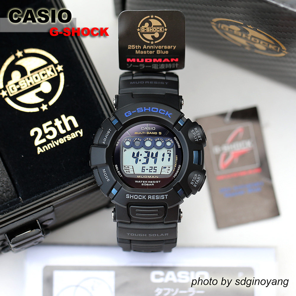 casio卡西欧g-shock gw-9025c-1jf 25周年蓝眼电波泥人 全新结束