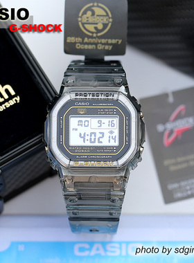CASIO卡西欧G-SHOCK DW-5025D-8JF 25周年海洋灰方块旋盖全新结束