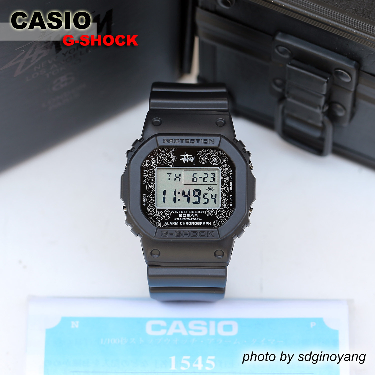 CASIO卡西欧G-SHOCK x STUSSY DW-5000ST-1JR(超小限量)全新结束