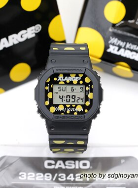 卡西欧G-SHOCK草间弥生方块手表
