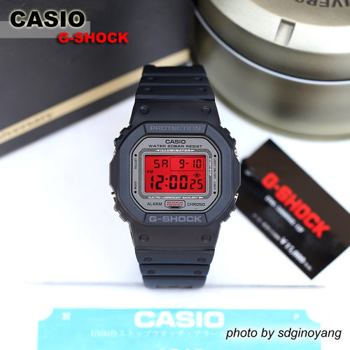 卡西欧G-SHOCK血鹤方块旋盖腕表