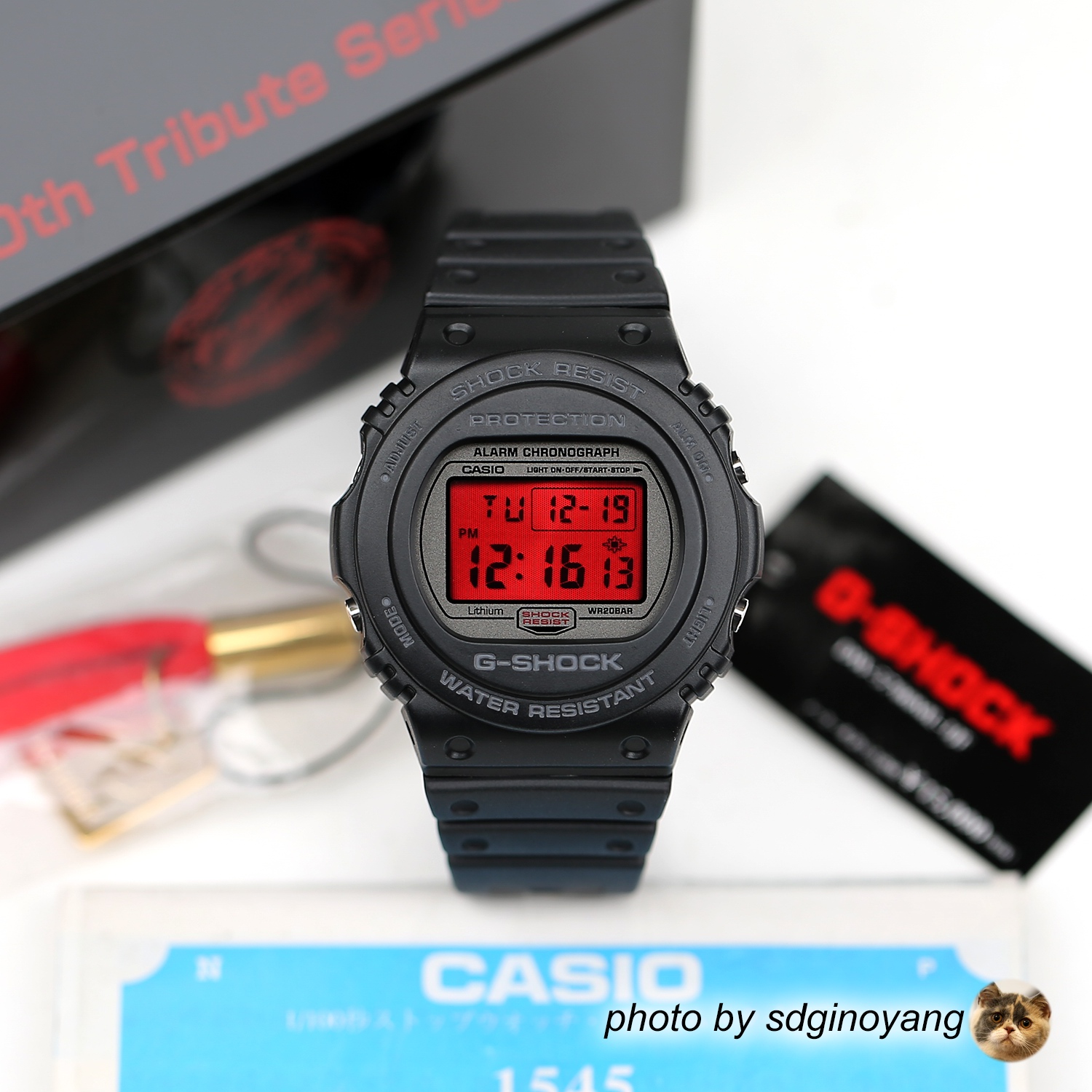 CASIO卡西欧G-SHOCK DW-5700ML-1JF血鹤20周年限量会场版全新现货