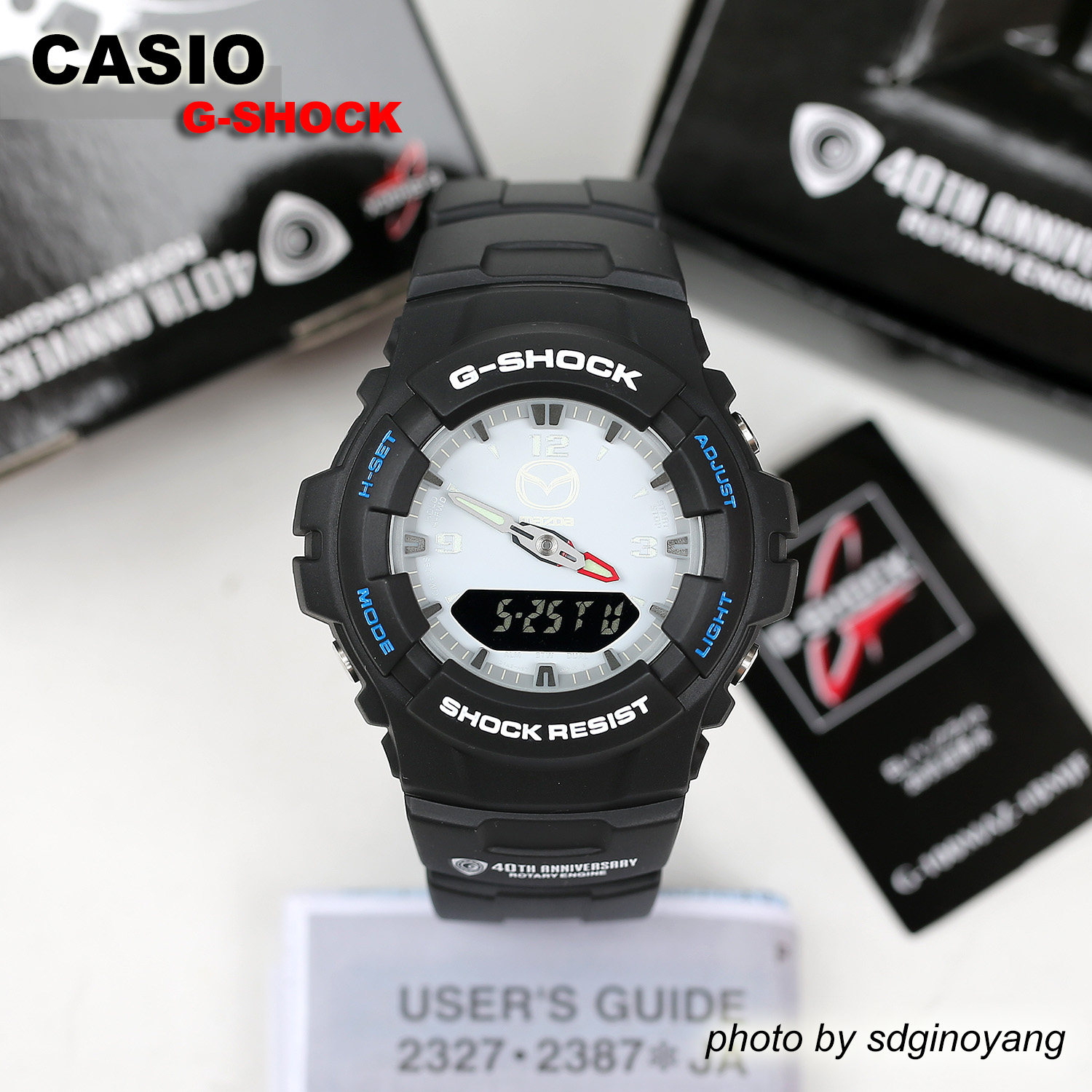 CASIO卡西欧G-SHOCK马自达转子40周年G-100MAZ-1BMJF稀少全新现货