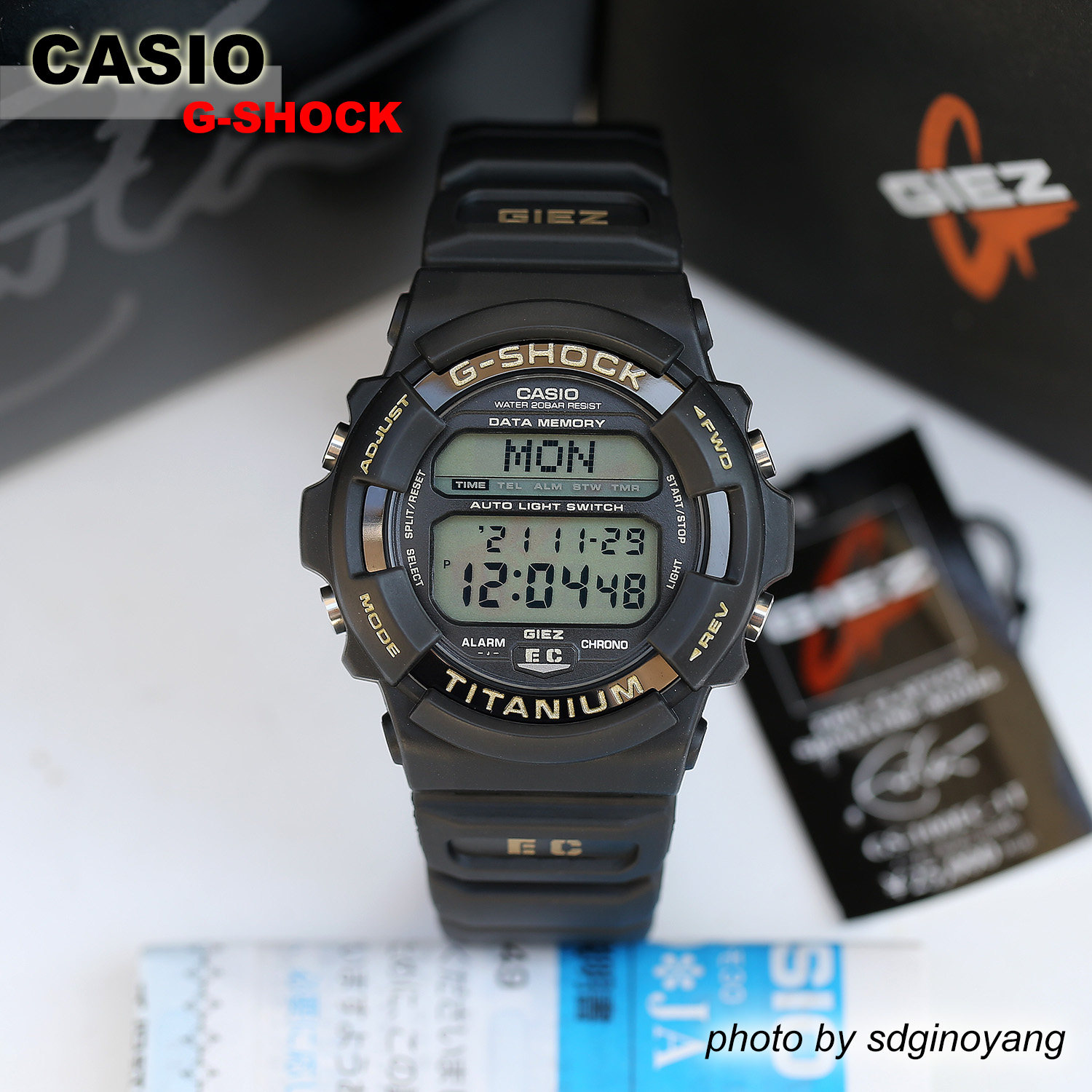 CASIO卡西欧G-SHOCK GS-100EC-1T EricClapton蓝调吉他全新结束