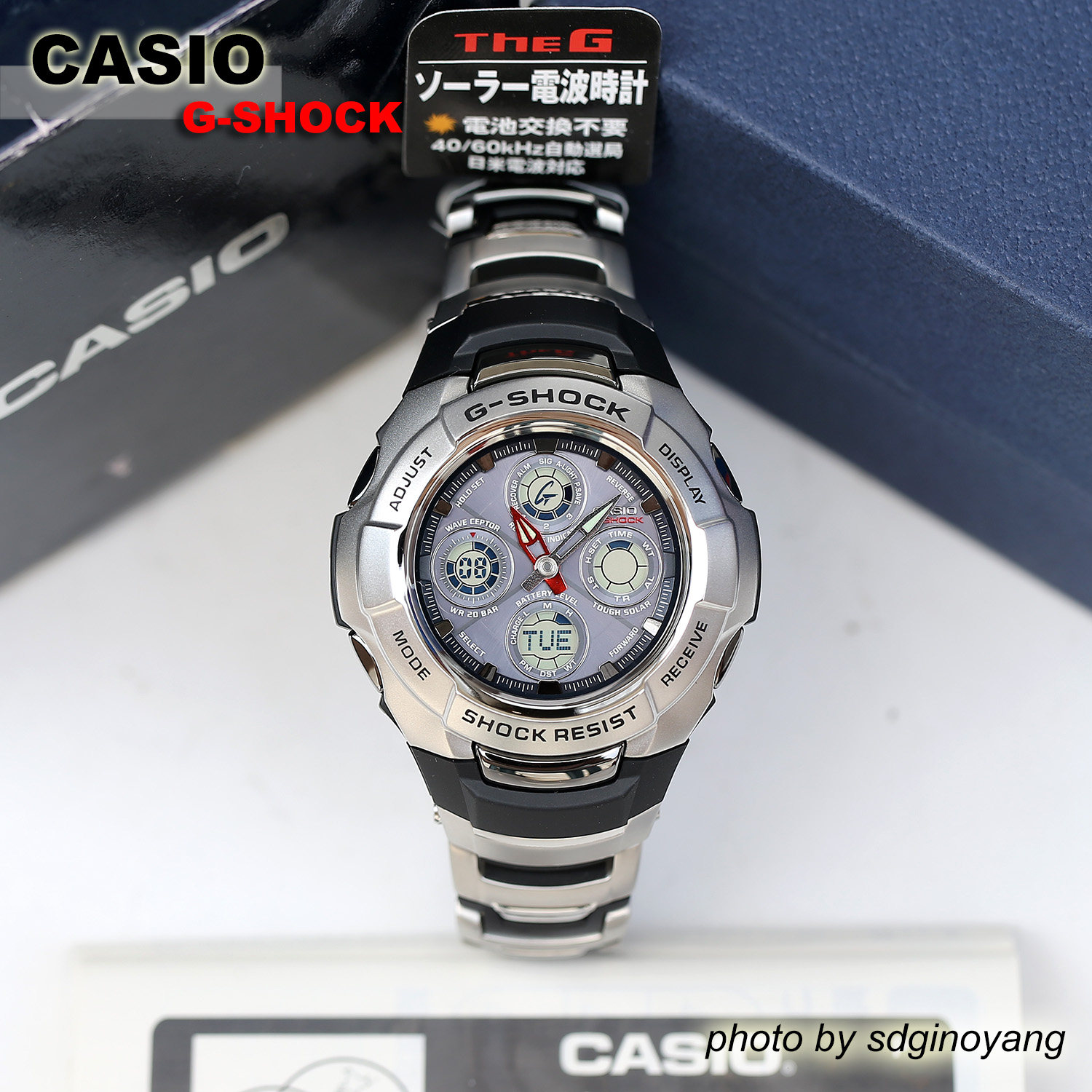 卡西欧双显液晶指针腕表