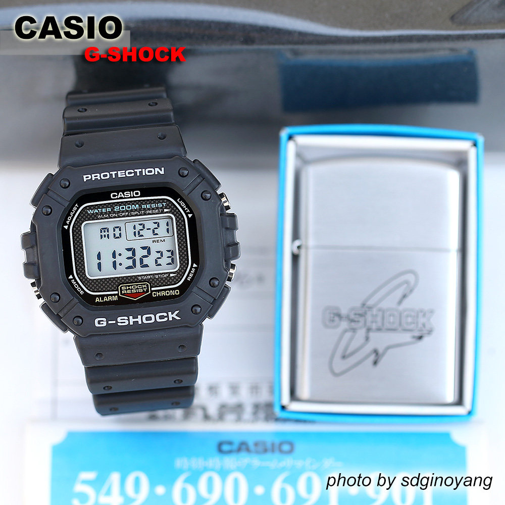 CASIO卡西欧G-SHOCK DW-5300-1火机限定钨丝灯背光方块全新结束