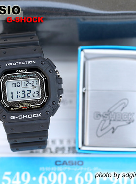 CASIO卡西欧G-SHOCK DW-5300-1火机限定钨丝灯背光方块全新结束