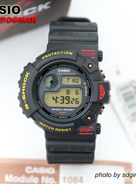 CASIO卡西欧G-SHOCK FROGMAN DW-6300-1B 海外初号机蛙人全新结束