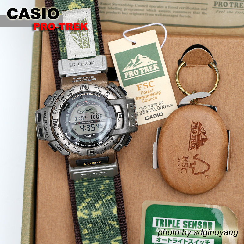 CASIO卡西欧PRO-TERK  PRT-40FSJ-5T FSC森林管理协议会 全新结束