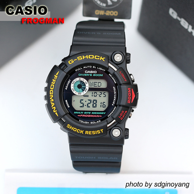 CASIO卡西欧G-SHOCK FROGMAN GW-200Z-1JF 末代蛙人4代 全新结束