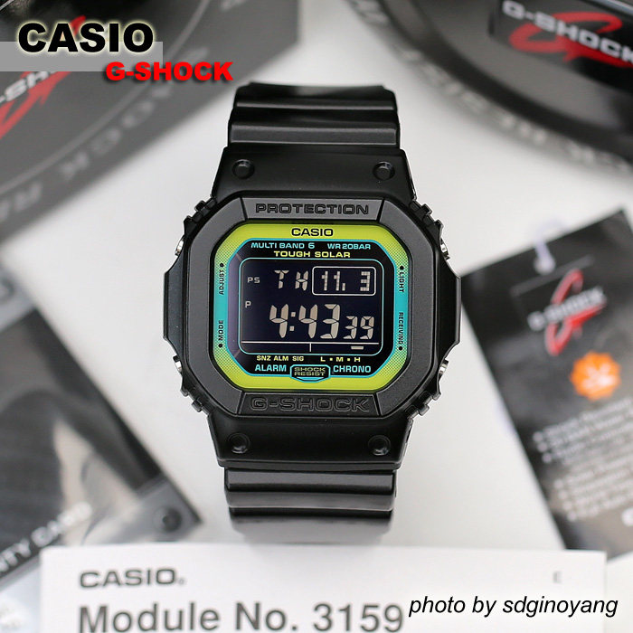 CASIO G-SHOCK GW-M5610LY-1ER 电波反显方块 硬碰硬 全新结束