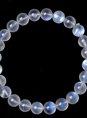 天然冰种蓝月光石手链