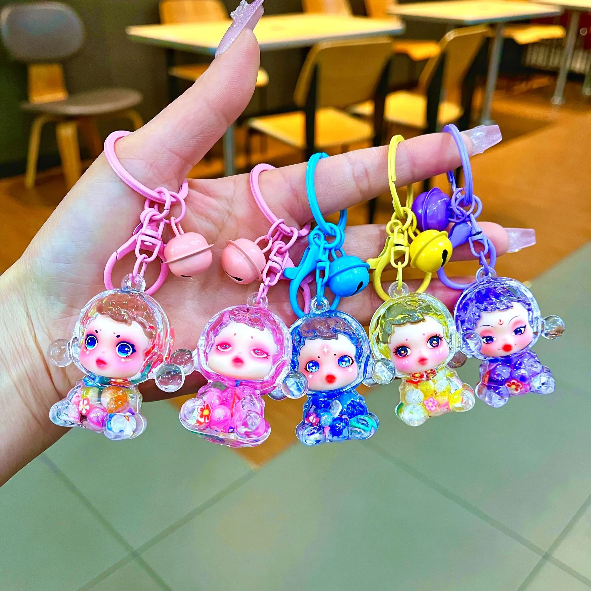 幻彩水晶恶魔女孩钥匙扣精致亚克力汽车钥匙挂件书包小礼品,服饰配件/皮带/帽子/围巾,鞋扣,淘宝优惠券,粉丝福利购,淘宝优惠卷