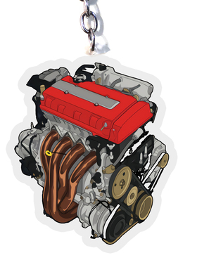 引擎K20红头翼豪路神EVO10代4B11T4G63翼豹EJ改装车JDM钥匙扣定制