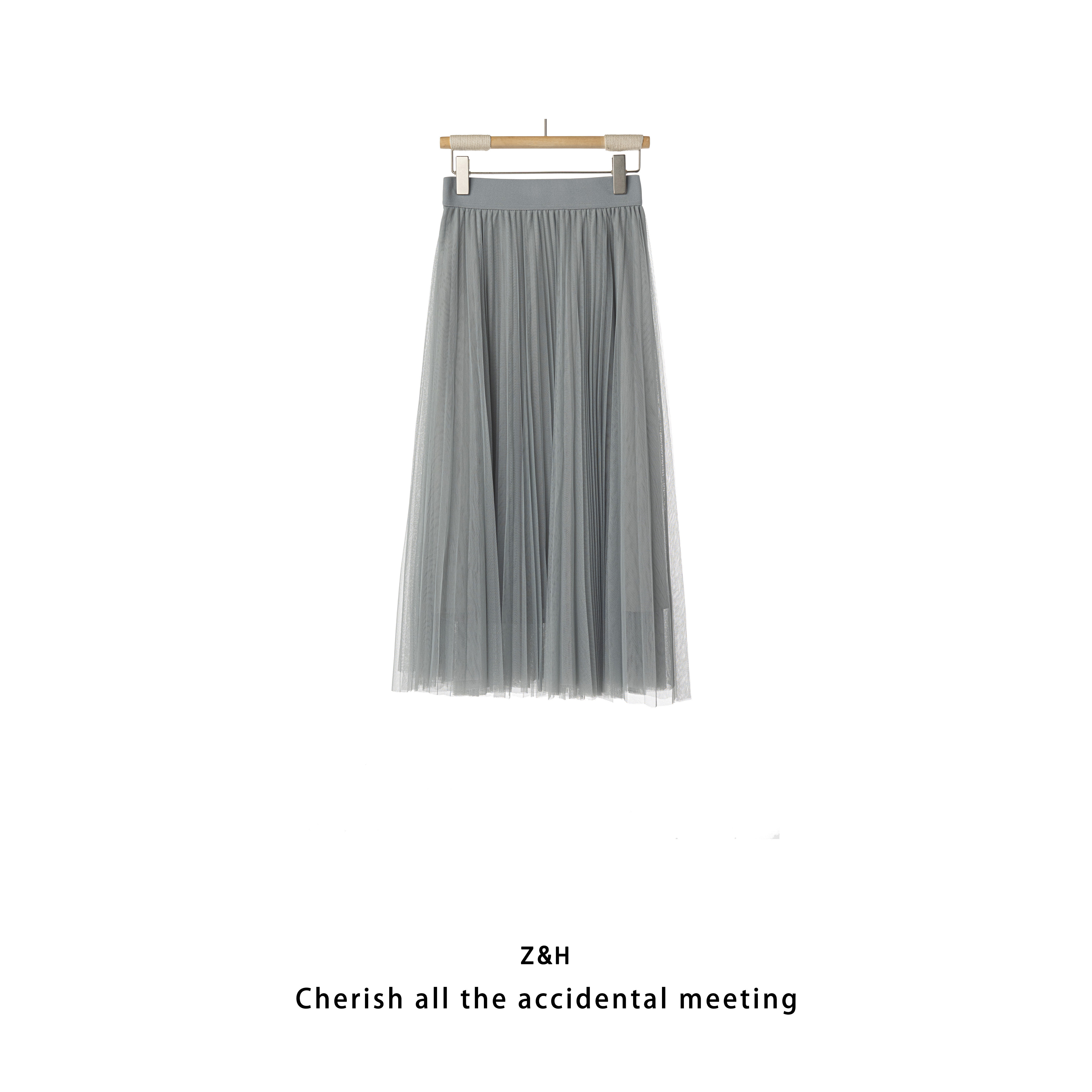 ZH【暮光玫瑰】慵懒风纱裙高腰半裙洋气半身裙,女装/女士精品,半身裙,淘宝优惠券,粉丝福利购,淘宝优惠卷