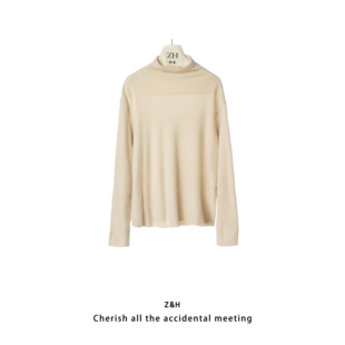 女长袖 纯色简约针织衫 舒适百搭 落雪听梅