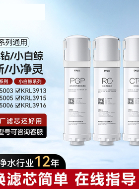 适用于沁园净水器滤芯小水钻小新小净灵小白鲸系列提拉PGP/RO滤芯