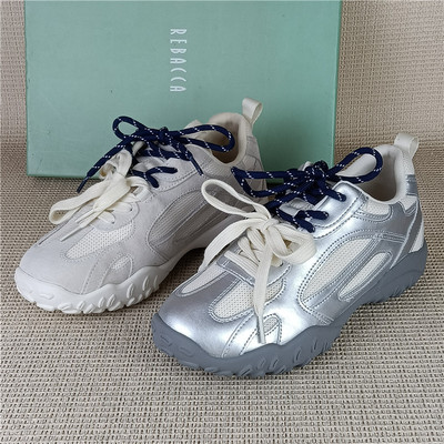 瑞贝卡品牌撤柜断码处理女鞋休闲百搭舒适春季老爹鞋厚底旅游鞋女