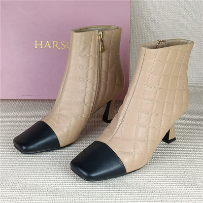 哈森专柜撤柜断码处理真皮女鞋