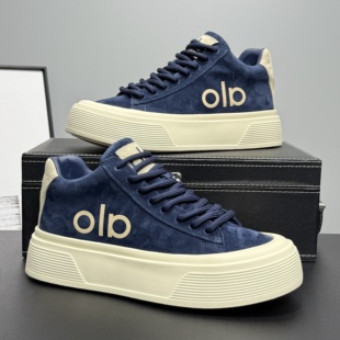 潮牌板鞋男2026春季轻便百搭休闲鞋新款男鞋厚底内增高系带低帮鞋