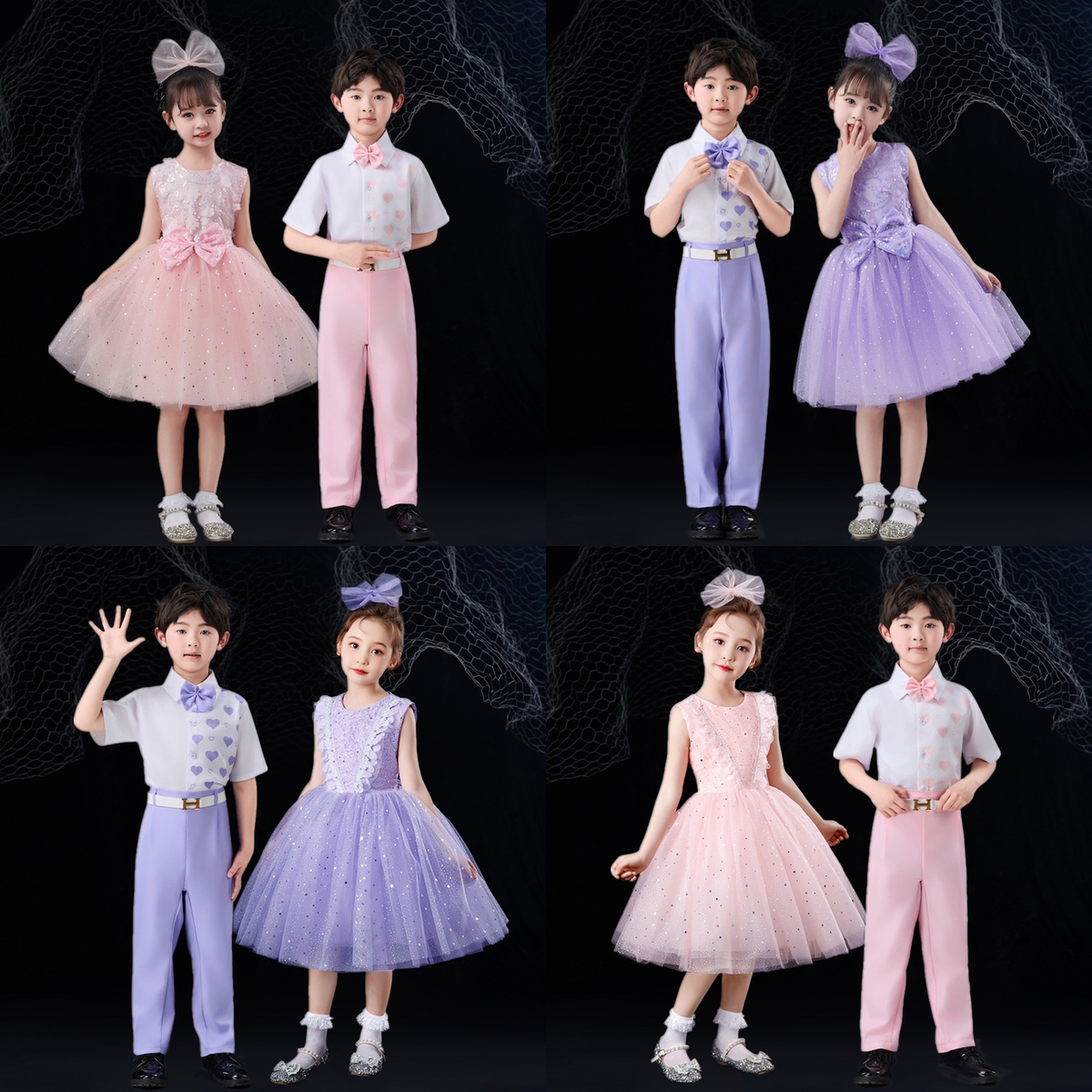 六一儿童演出服蓬蓬裙连衣裙