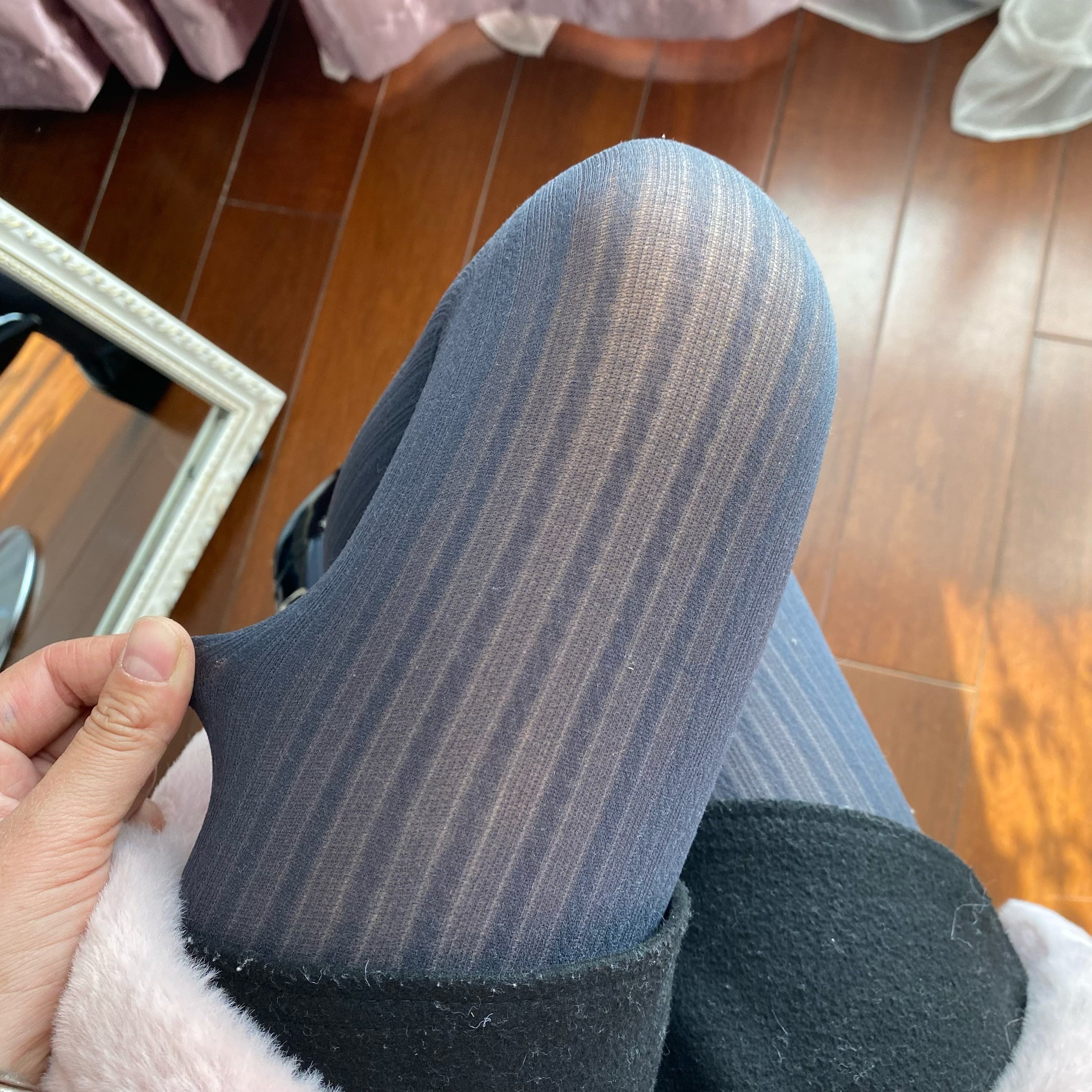 秋冬季无绒烟灰色连裤袜女中厚薄款暖麻花黑色打底裤袜显瘦丝袜