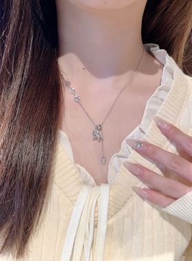 S925银纯银马上有钱马年项链不褪色圣诞送礼盒礼袋顺丰12