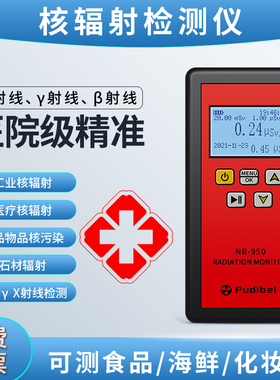 核辐射检测仪专业医院用盖革计数器家用测碘131放射性辐射检测仪