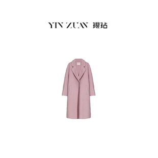 大衣 气质女式 高端骆驼绒纯色长款 570160 粉红粉丝专享