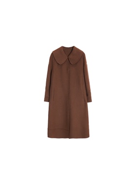 2025秋季纯色大翻领设计简约时尚大衣 550304