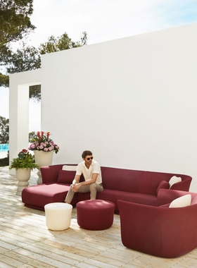 西班牙vondom SUAVE 进口庭院户外休闲沙发 设计师都喜欢户外面料