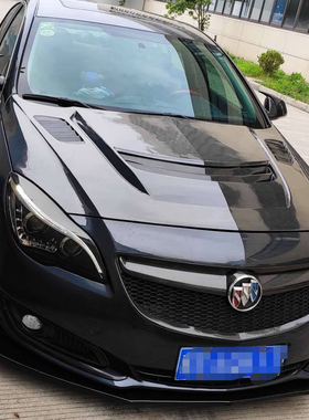 14/15/16款别克君威GS改装碳纤维黑色中网标君威前杠装饰运动前脸