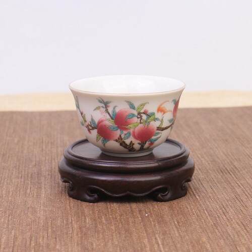 黑檀木整木圆形明式底座实木瓷器茶杯古玩花瓶石玉器香炉木垫托