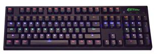 凯酷（KEYCOOL）104 LED 荣耀 黑色 混光背光机械键盘 游戏 黑轴