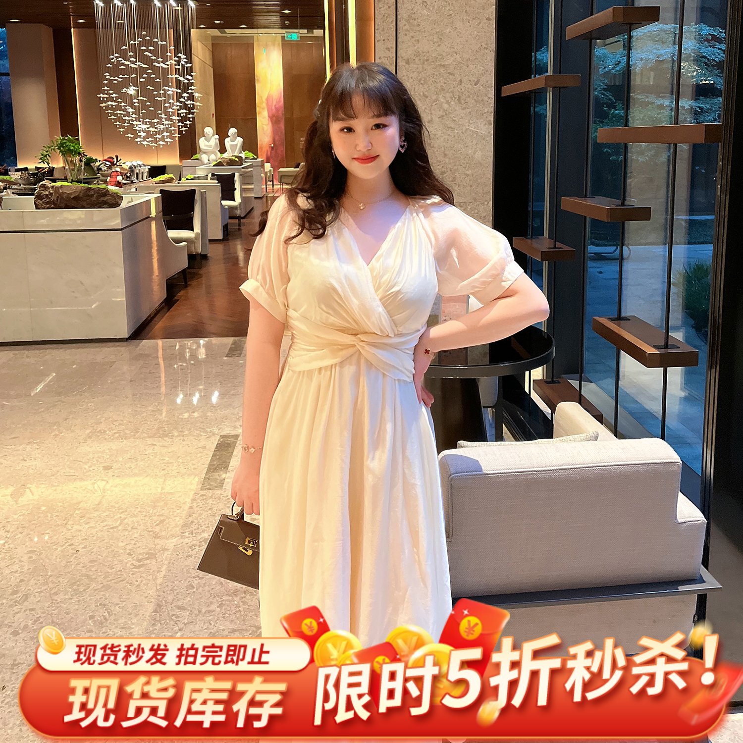 大码女装2025年高级感法式连衣裙
