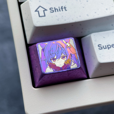 刻晴 1.25U Ctrl 钛合金键帽 个性金属键帽 阳极工艺 彩色