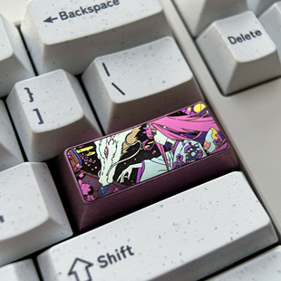 Zero 彩色钛合金键帽 Two 一字回车键 金属动漫键帽 2.25U 零二