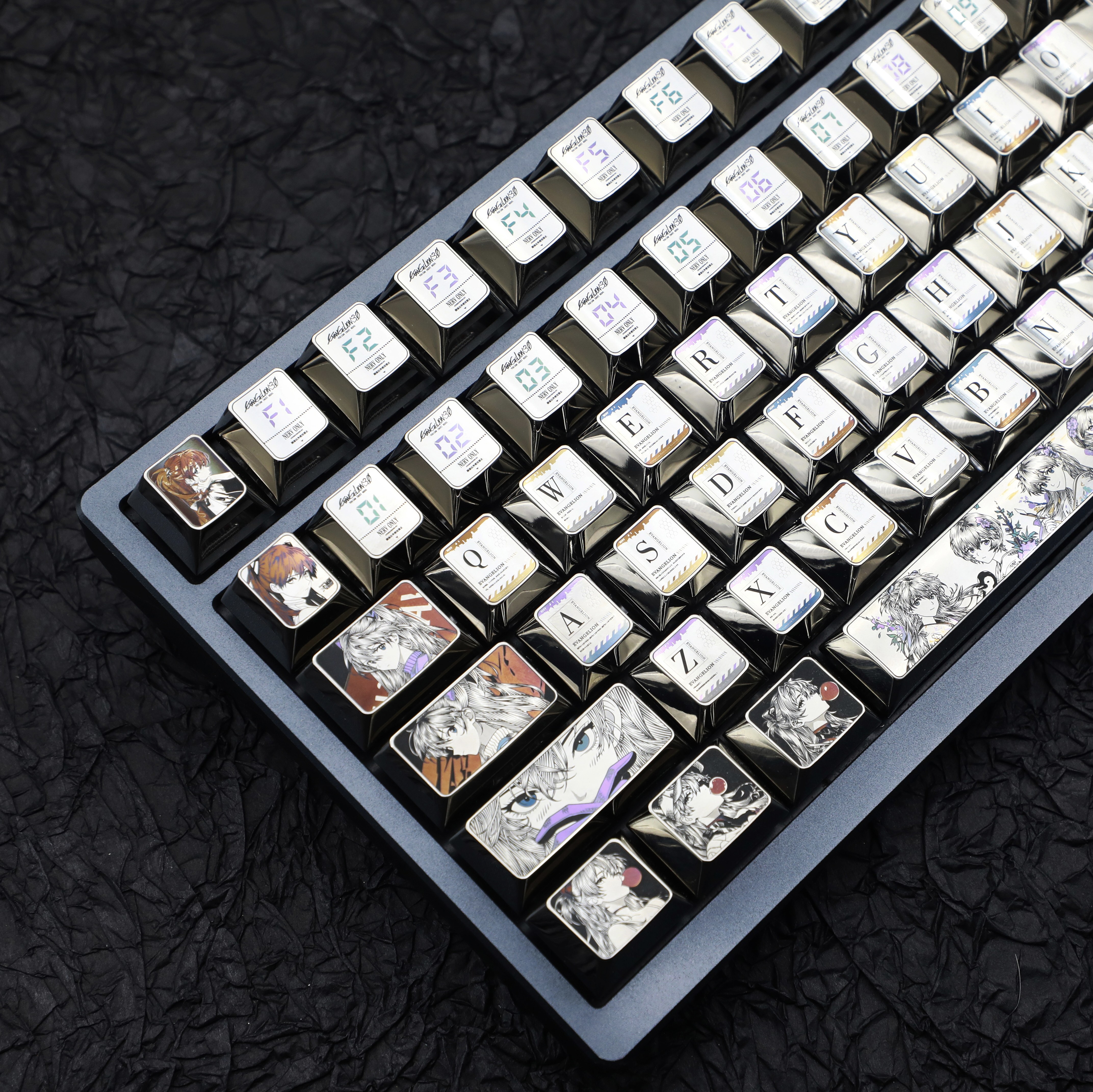 明日香钛键帽套装适配 ROG夜魔 81键 精密雕刻点彩工艺