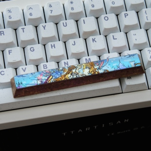 钛次元 卡提希娅空格键 彩色钛合金键帽 个性二次元定制单个6.25U