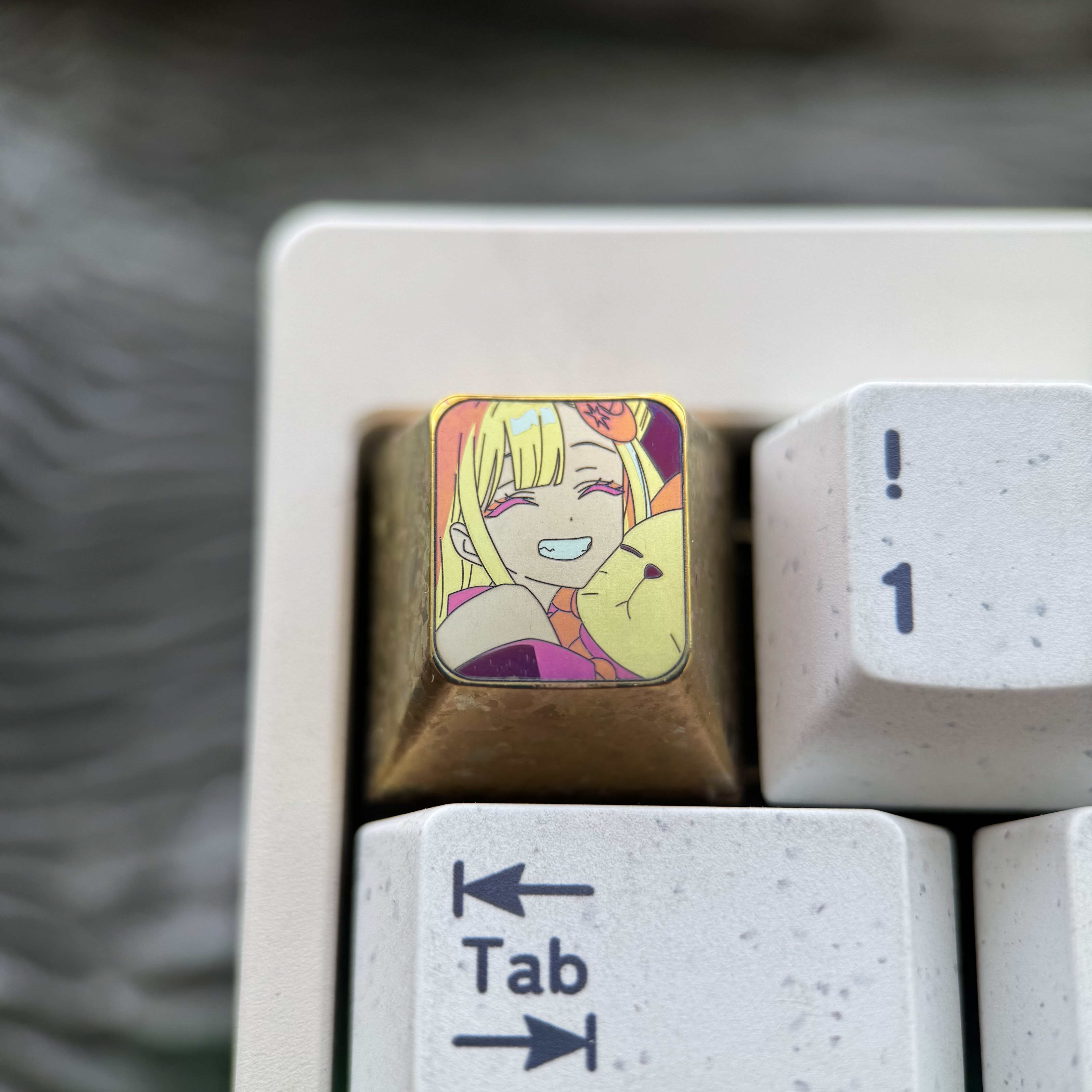 辉夜Kaguya 钛金属机械键盘键帽单个彩色ESC超时空辉夜姬-钛次元