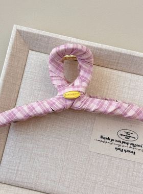 复古简约经典粉色少女系列抓夹公主发夹子