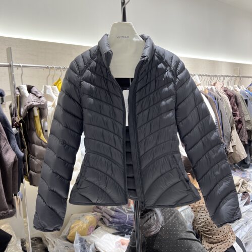 90白鸭绒收腰显瘦轻薄款羽绒服女短款立领排骨服2026新款冬季外套